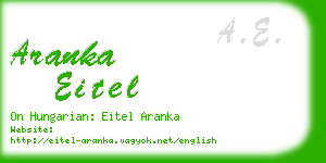 aranka eitel business card